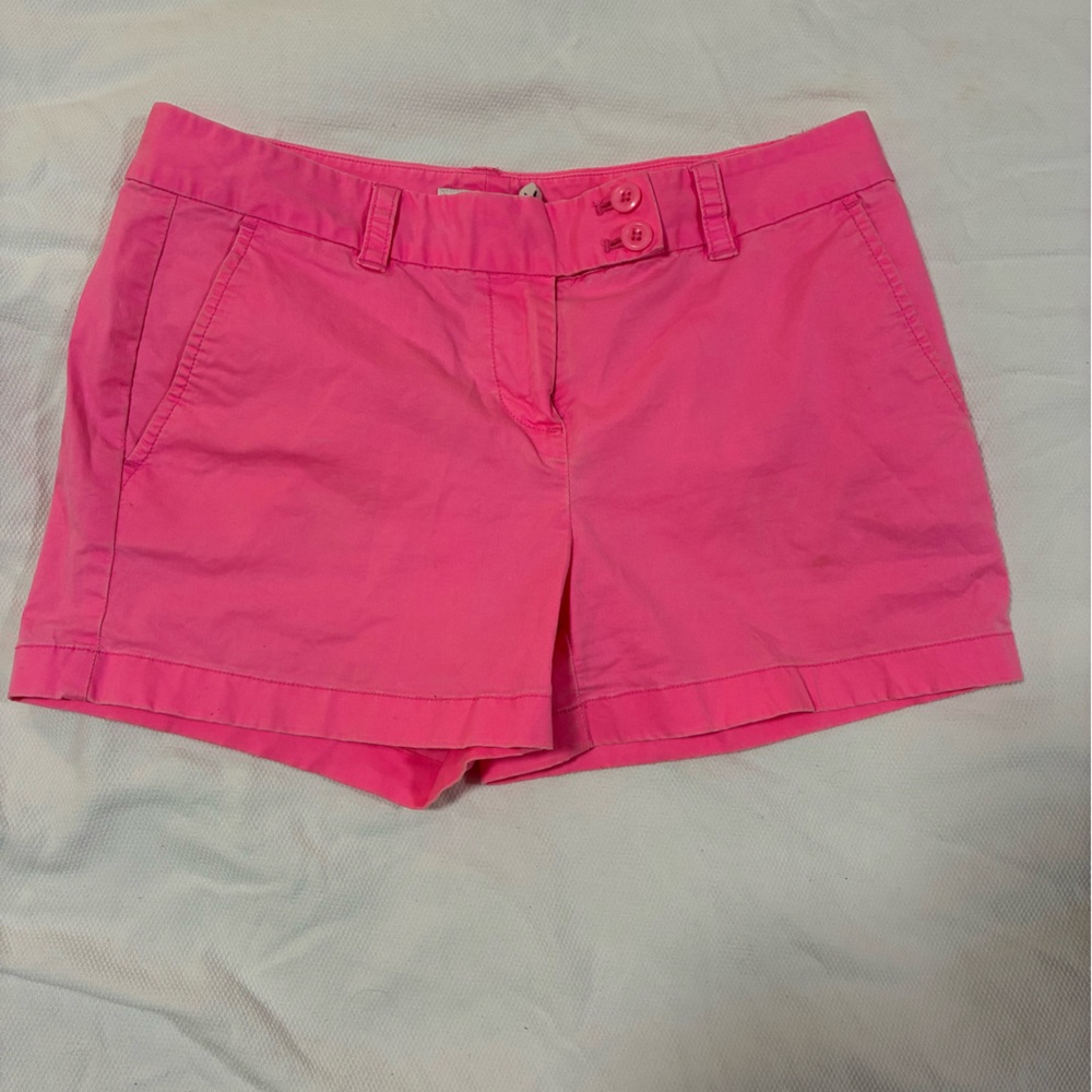 Vineyard Vines Women's Size 4 Hot Pink Chino Shorts Whale‎ Logo